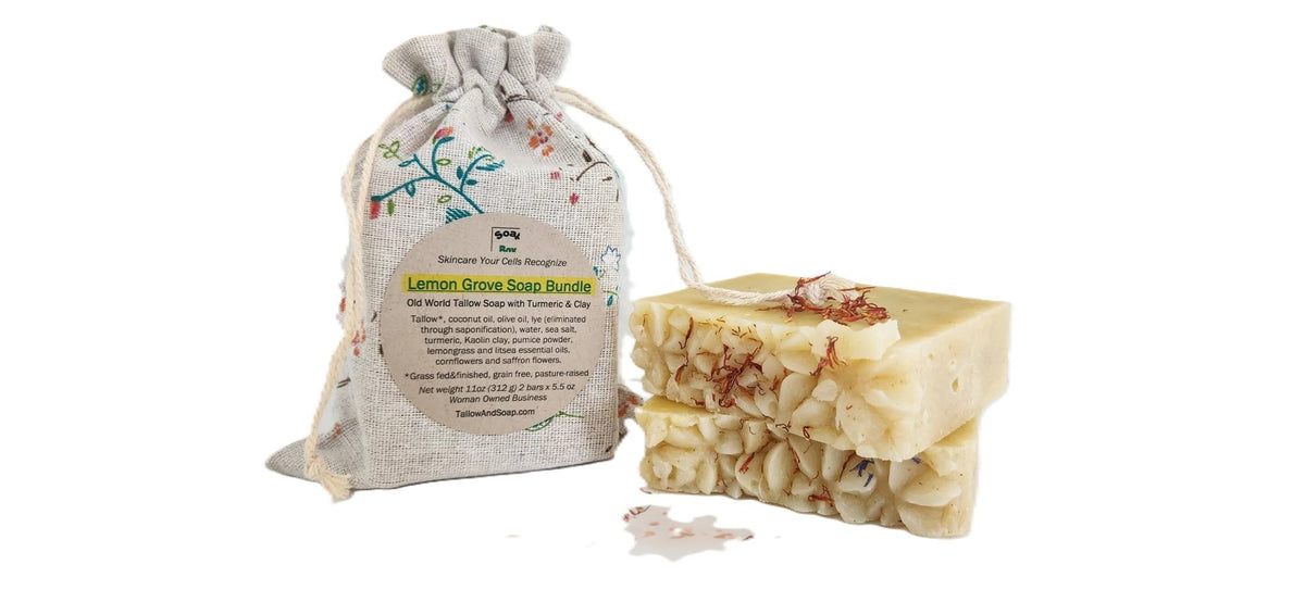 Tallow Soap Bundle, Lemon Grove