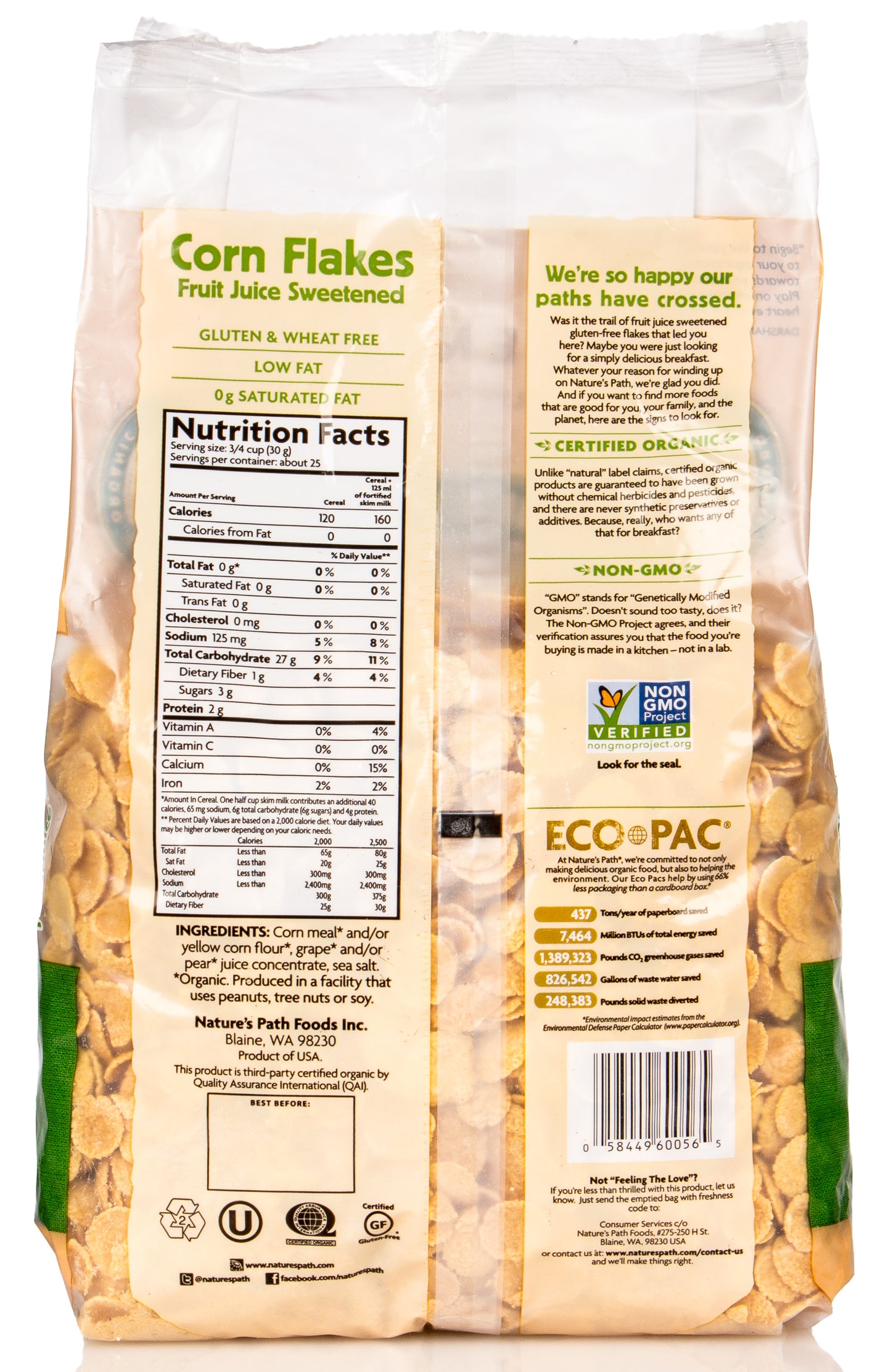 Corn Flakes, Gluten Free, Organic