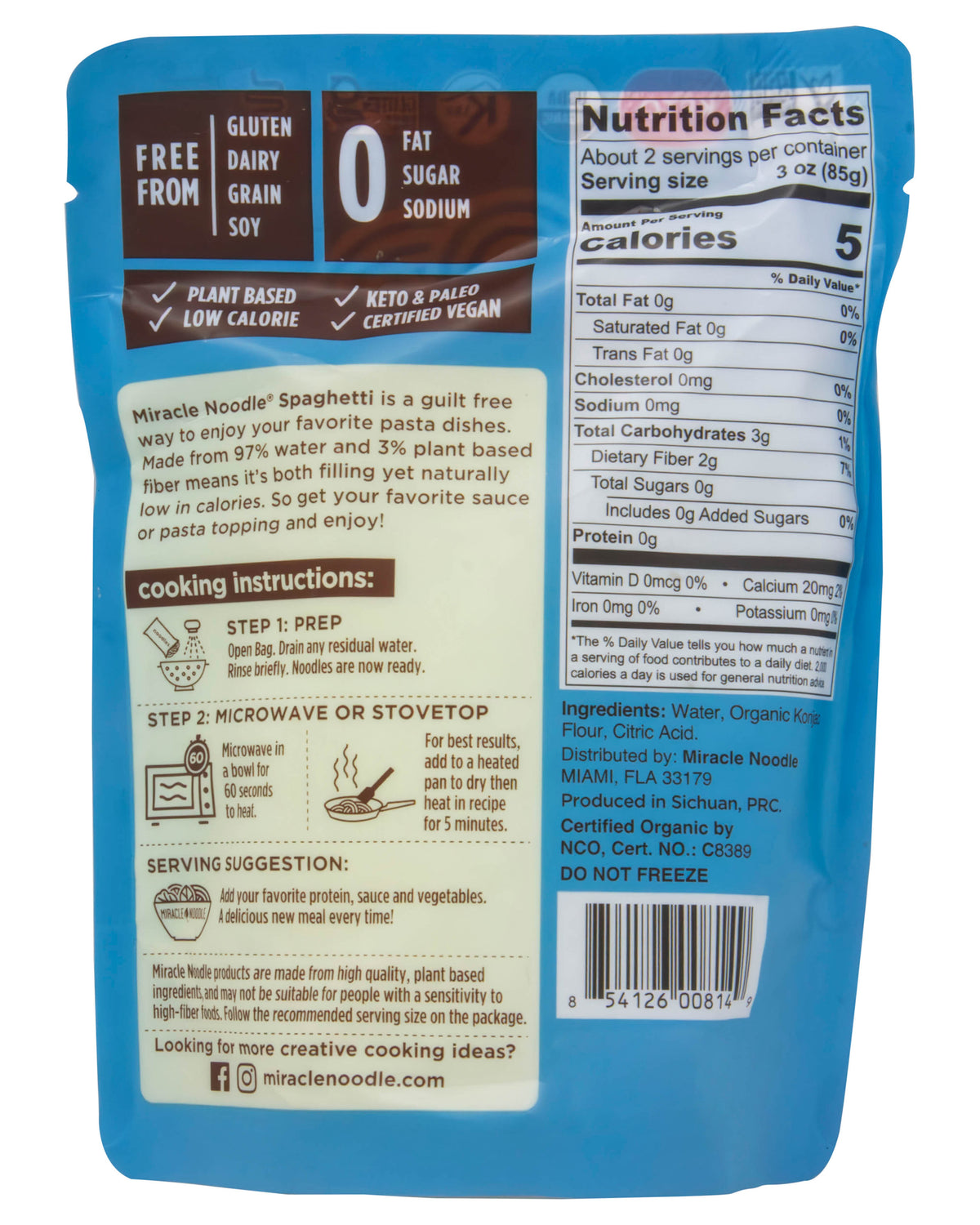 Ready-to-Eat, Spaghetti Noodles, Organic