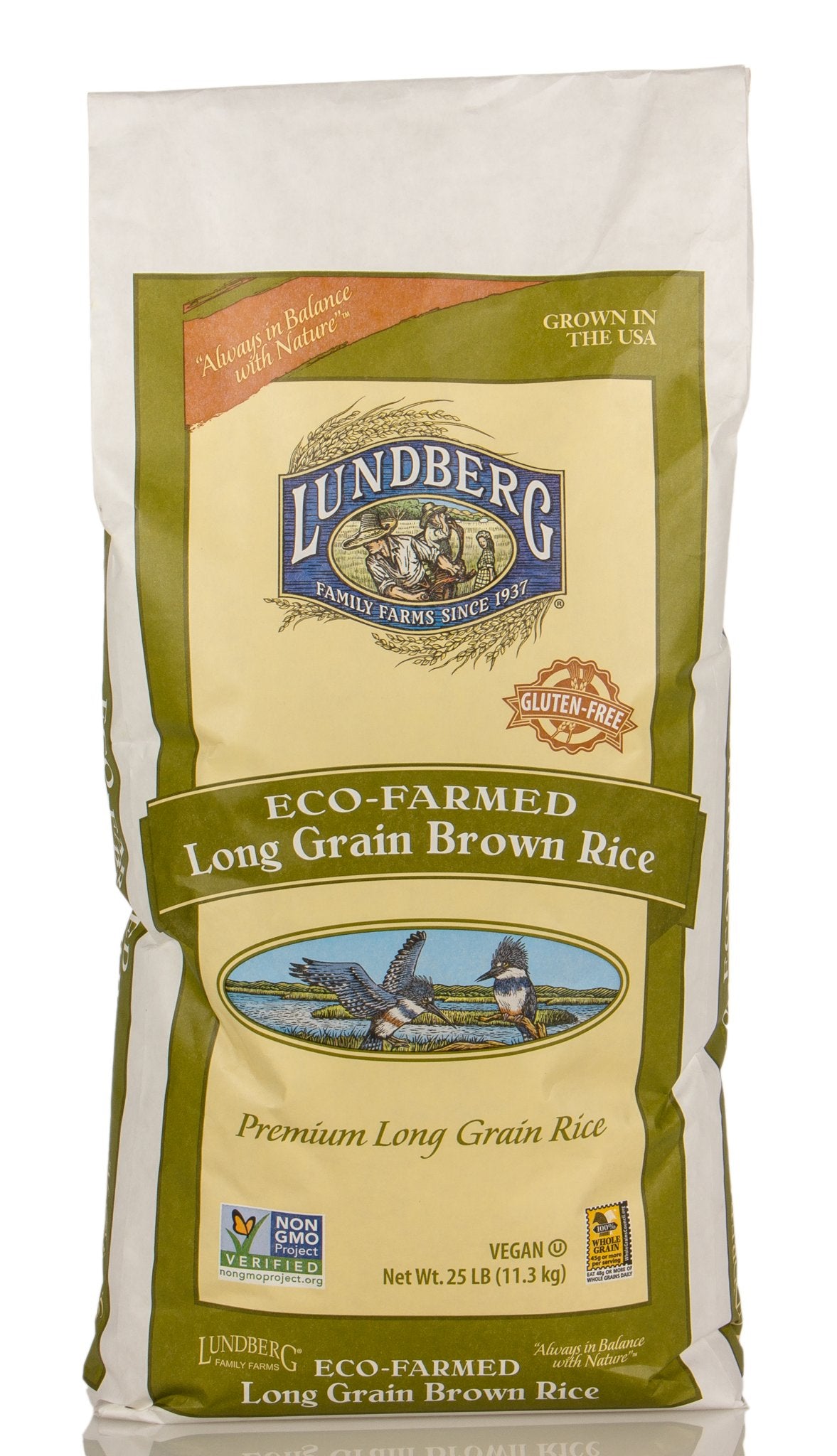 Rice, Long Grain, Brown, Eco-Farmed, Gluten Free