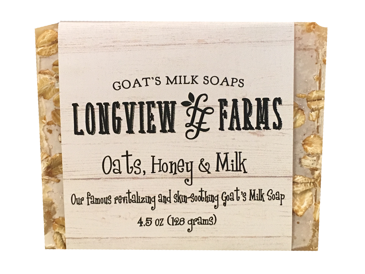 Goat Milk Bar Soap, Handcrafted, Oats, Honey and Milk, All Natural