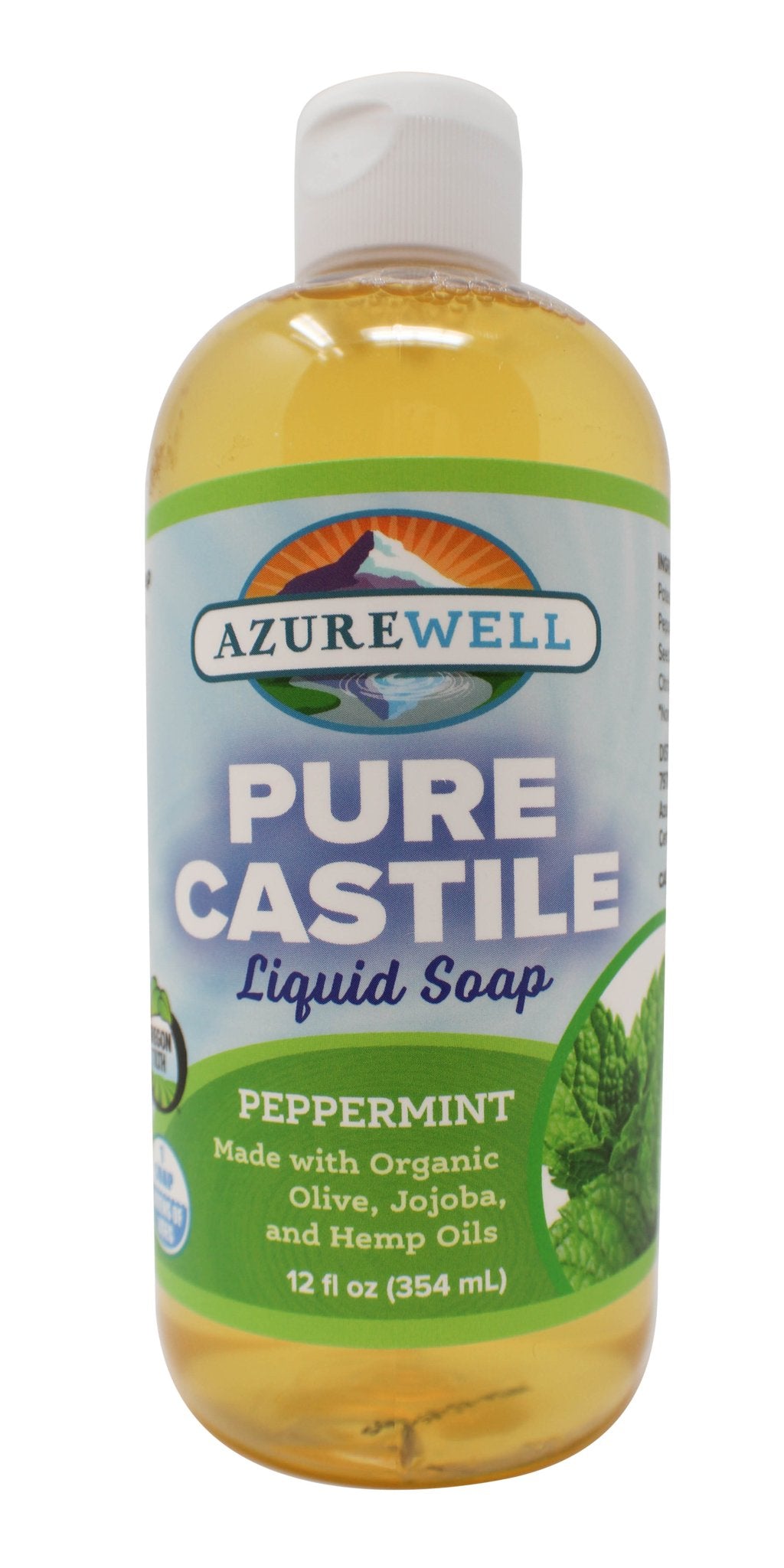 Castile Liquid Soap, Pure, Peppermint, Organic