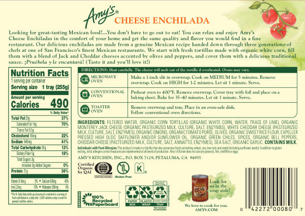 Cheese Enchilada, Frozen
