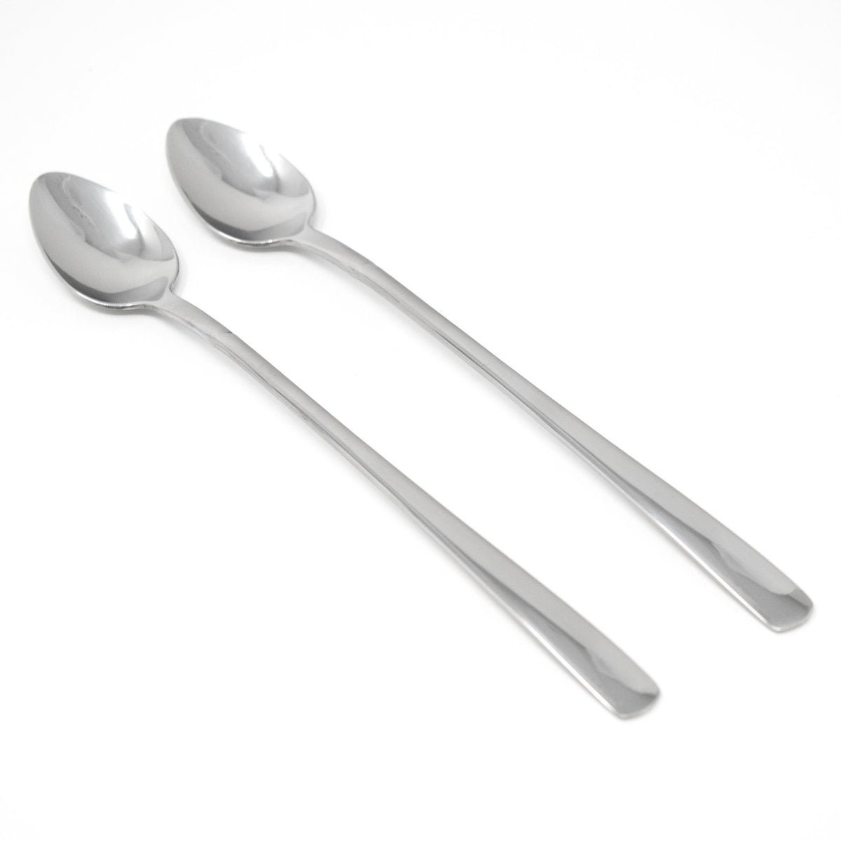 Iced Tea Spoons, Stainless Steel, Plain, 2 pieces