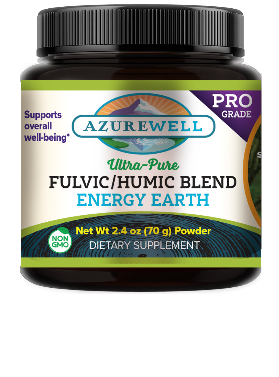 Fulvic/Humic Blend Energy Earth Powder (in glass jar)