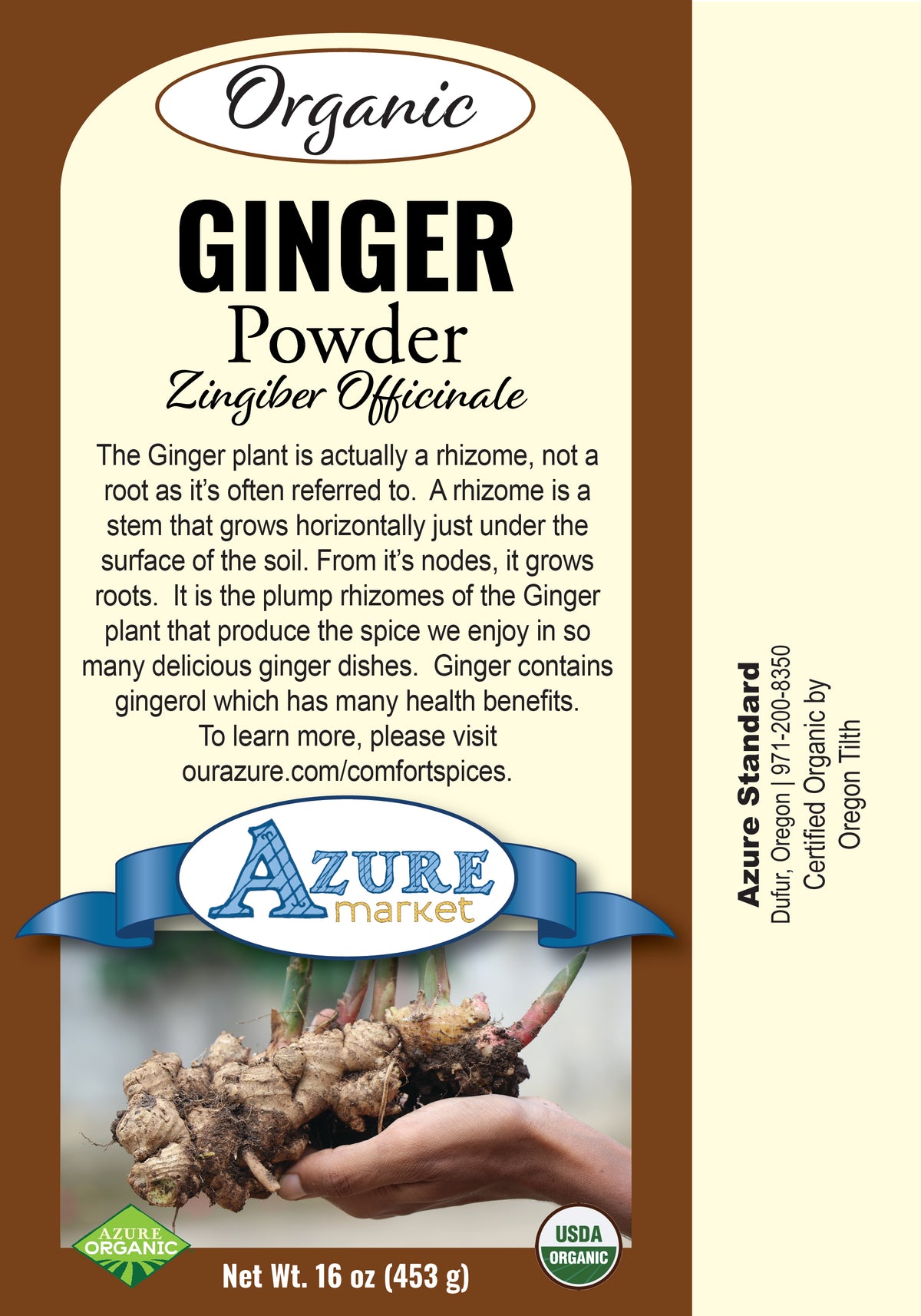 Ginger Root Powder, Organic