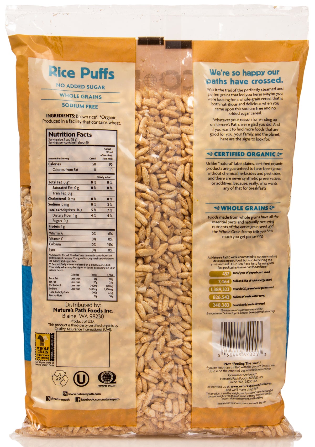 Rice Puffs, Organic