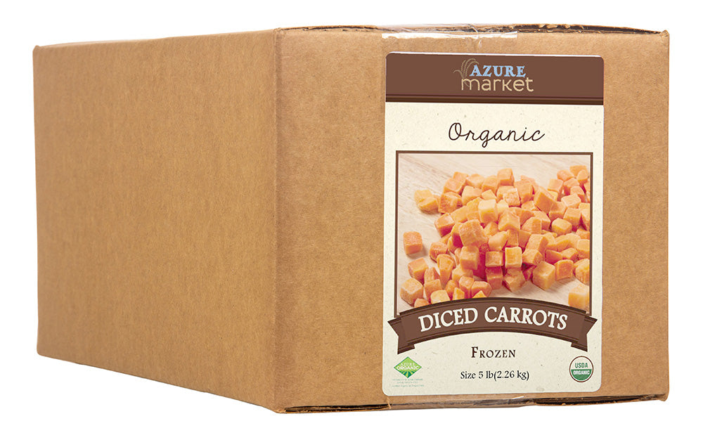 Carrots, Diced, Frozen, Organic