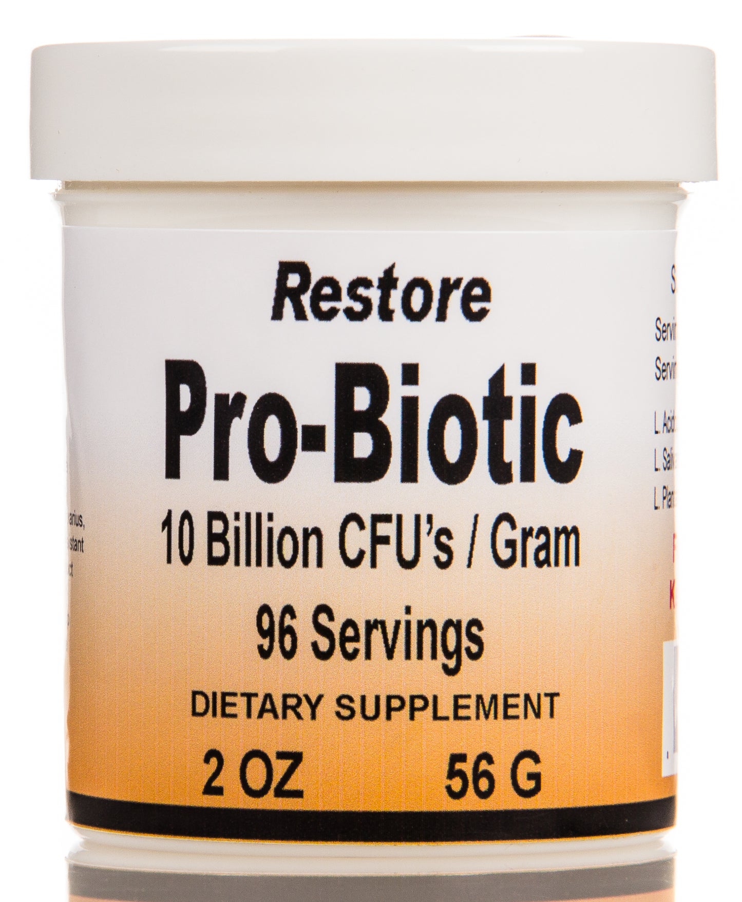 Restore Pro-Biotic, 10 Billion CFU's