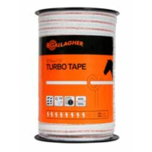 Turbo Tape 1/2" White, 1312'