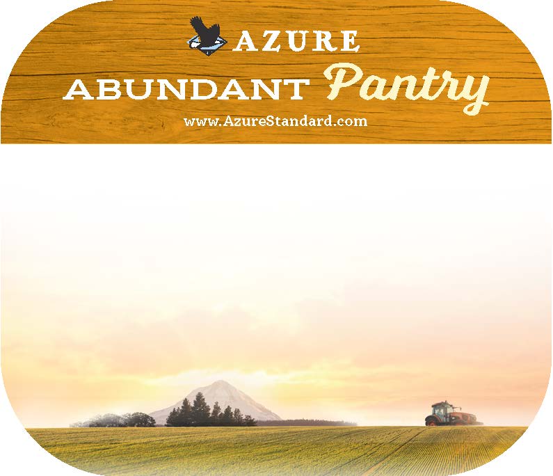 Azure Abundant Pantry Label, Small - Orange (2.25x2.65)