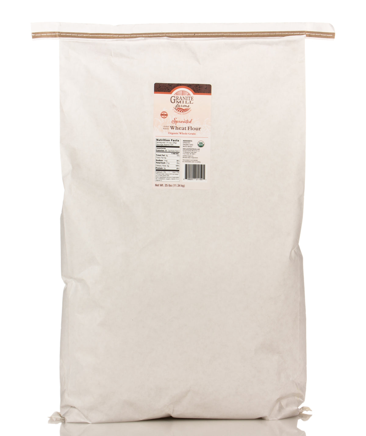 Hard White Wheat Flour, Sprouted, Organic