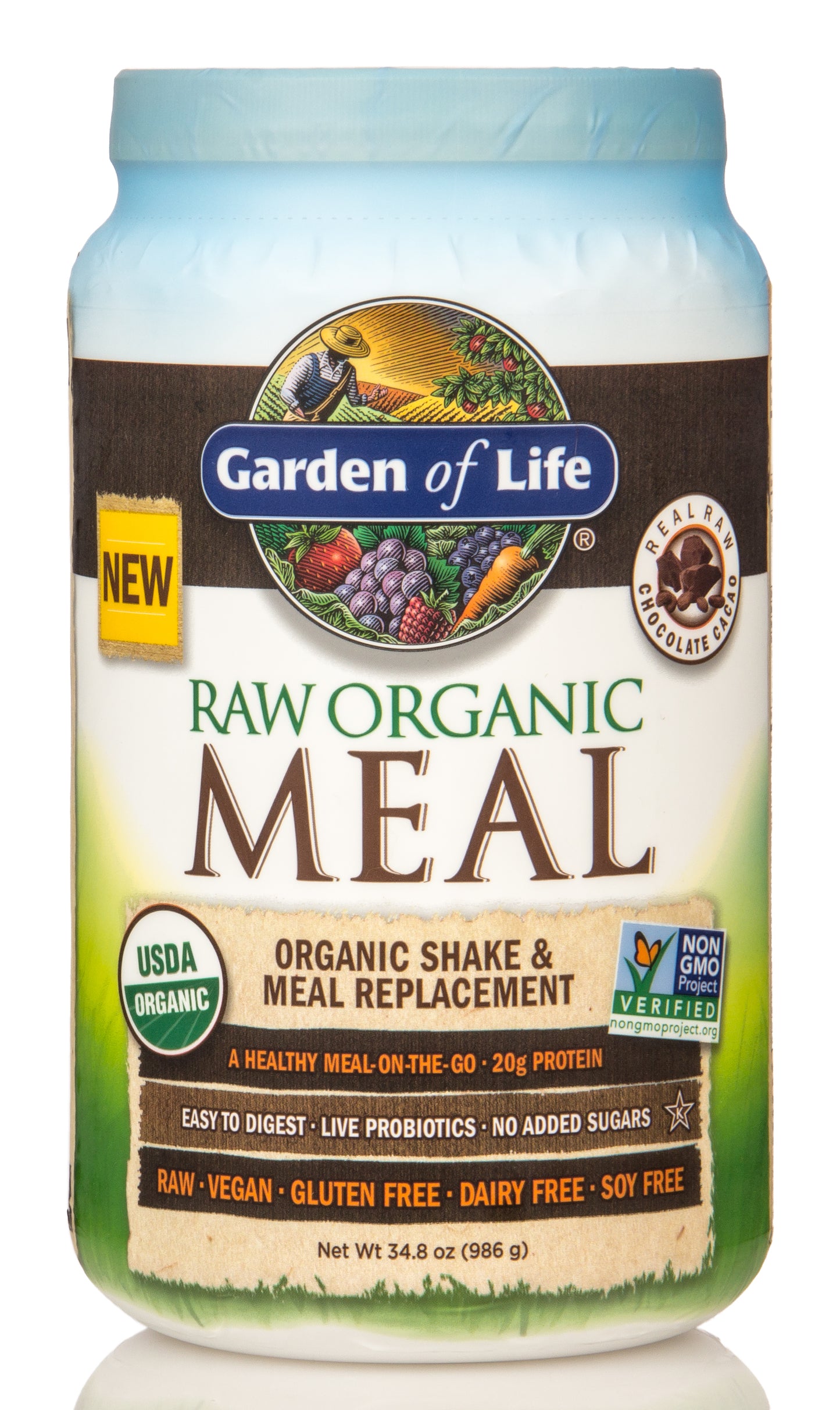 Raw Meal, Chocolate, Organic