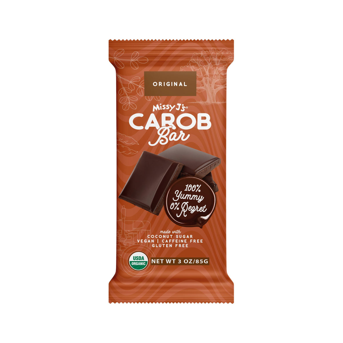 Carob Candy Bar, Original, Organic