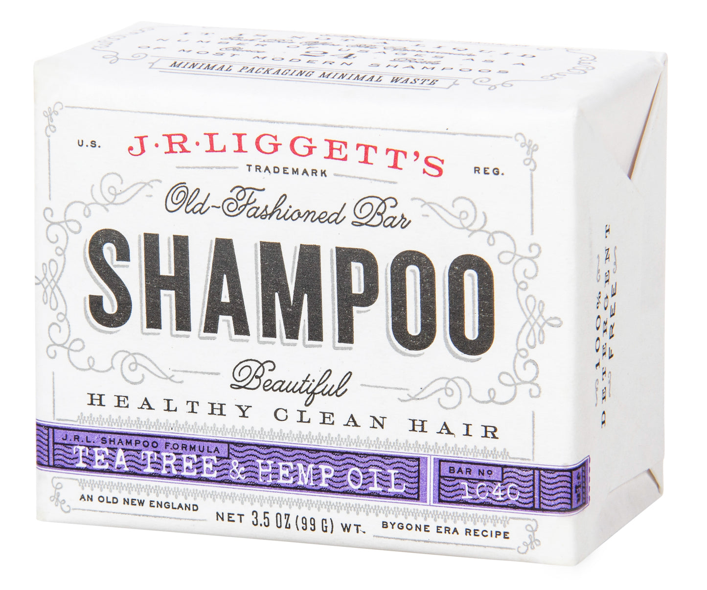 Old Fashioned Bar Shampoo, Tea Tree & Hemp
