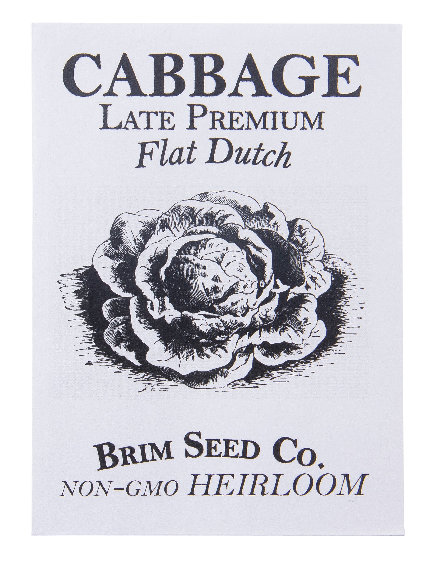 Cabbage, Late Premium, Flat Dutch Heirloom Seed