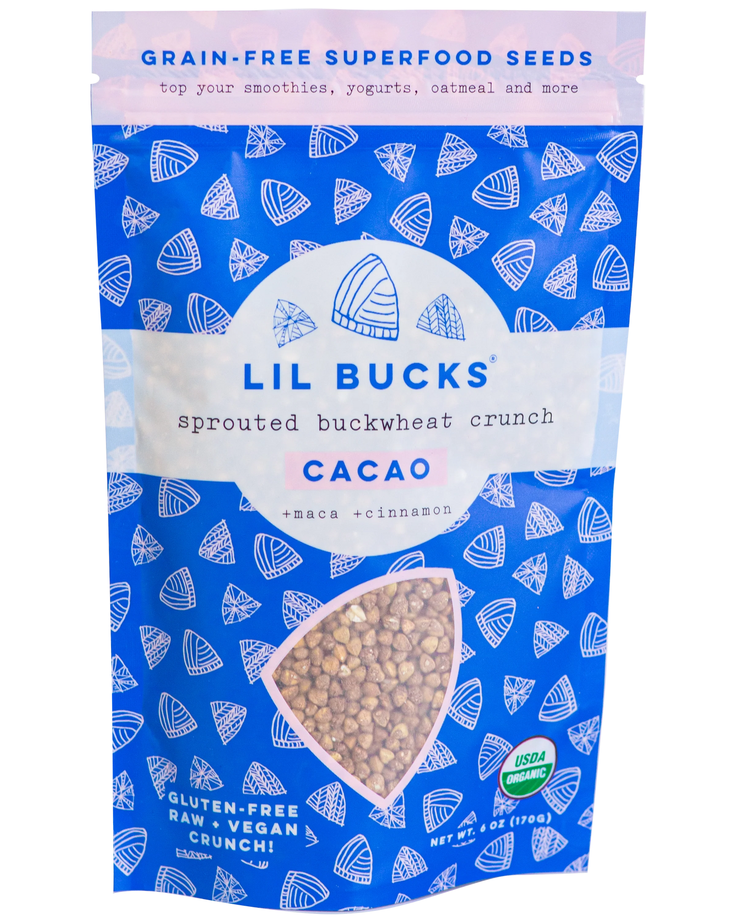 Sprouted Buckwheat Crunch, Cacao, Organic
