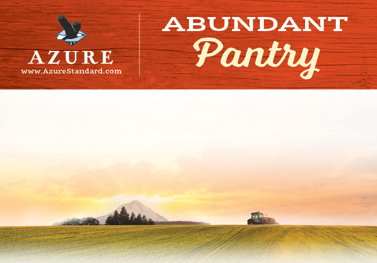 Azure Abundant Pantry Label, Large - Red (3.5x5)