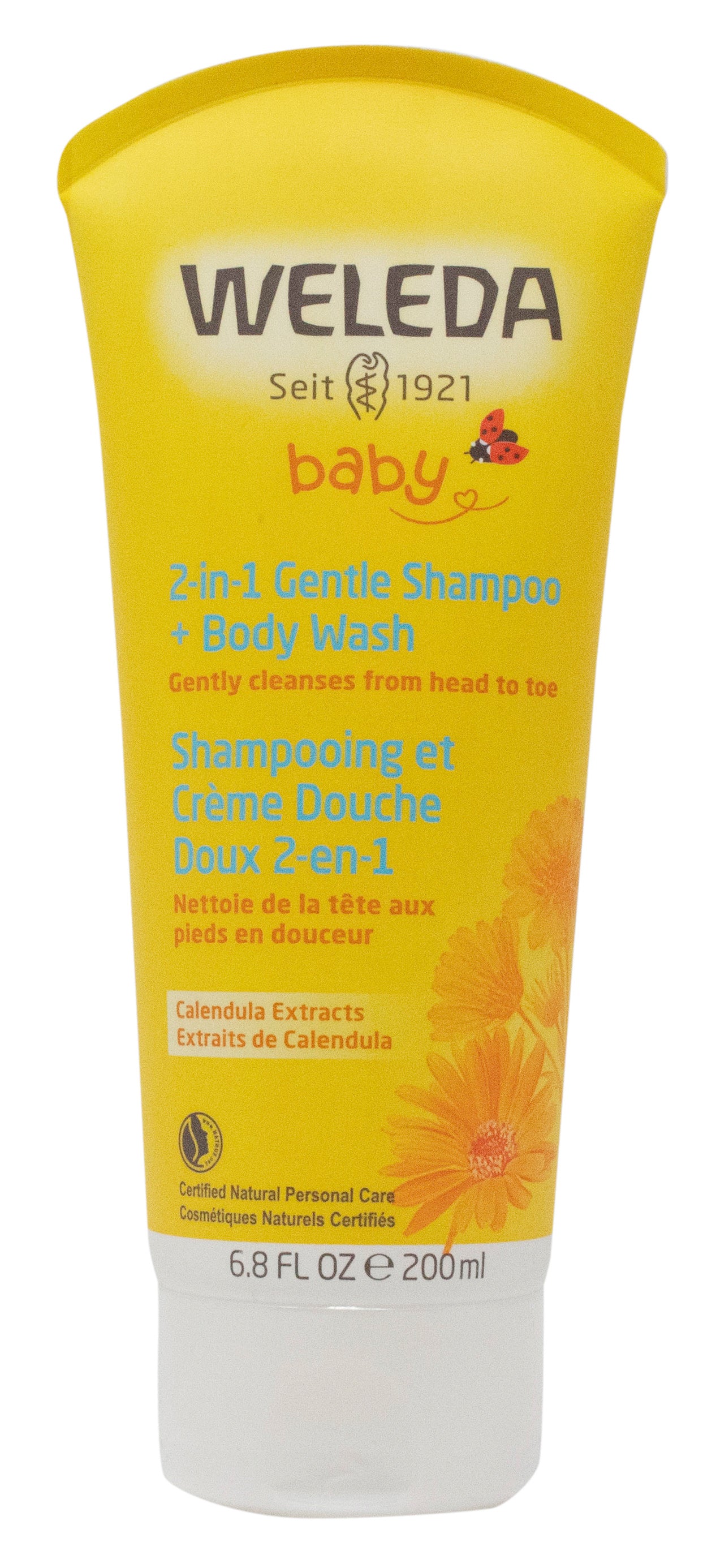 Gentle Shampoo + Body Wash, Baby, 2 in 1, Calendula