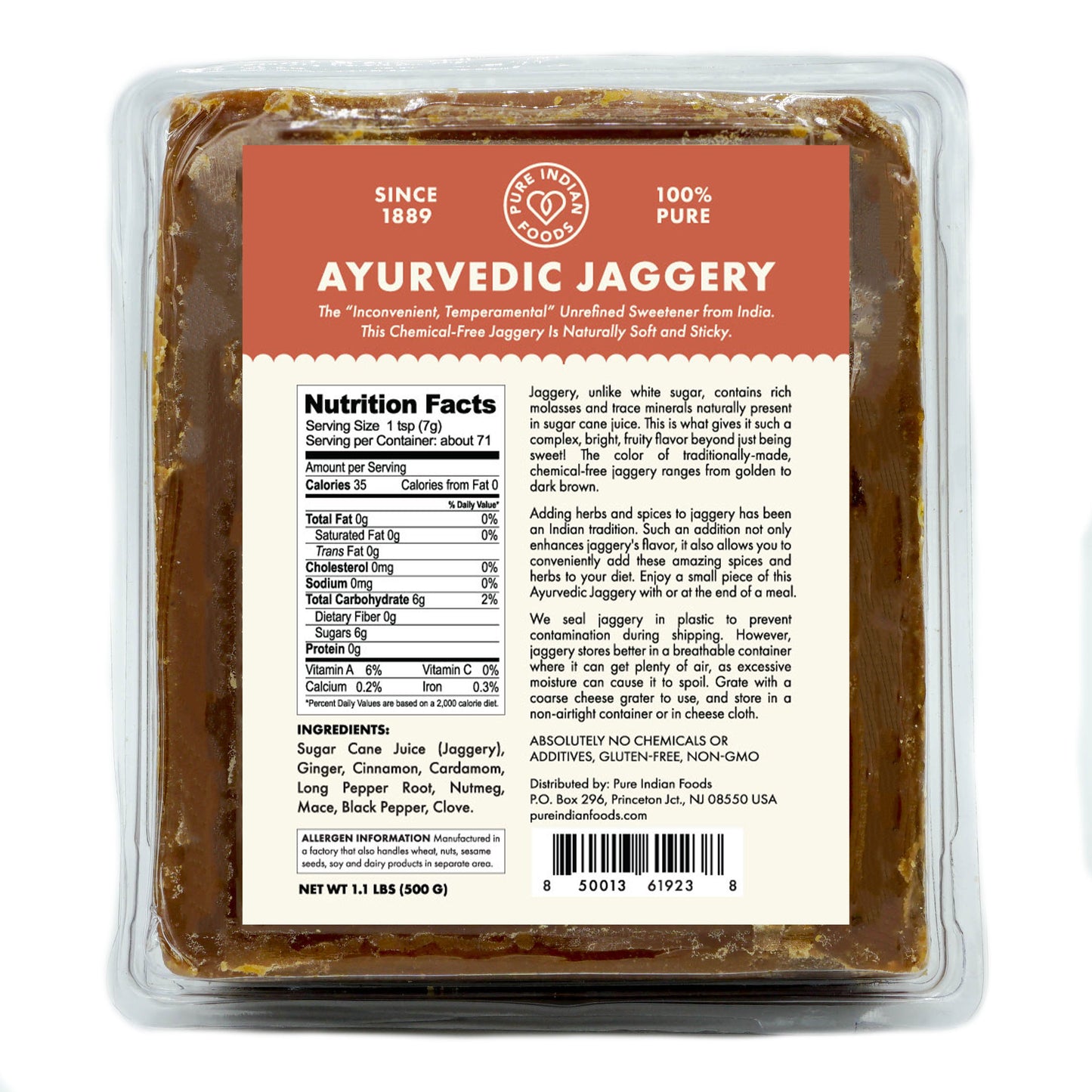 Ayurvedic Jaggery Block, Infused with herbs & spices