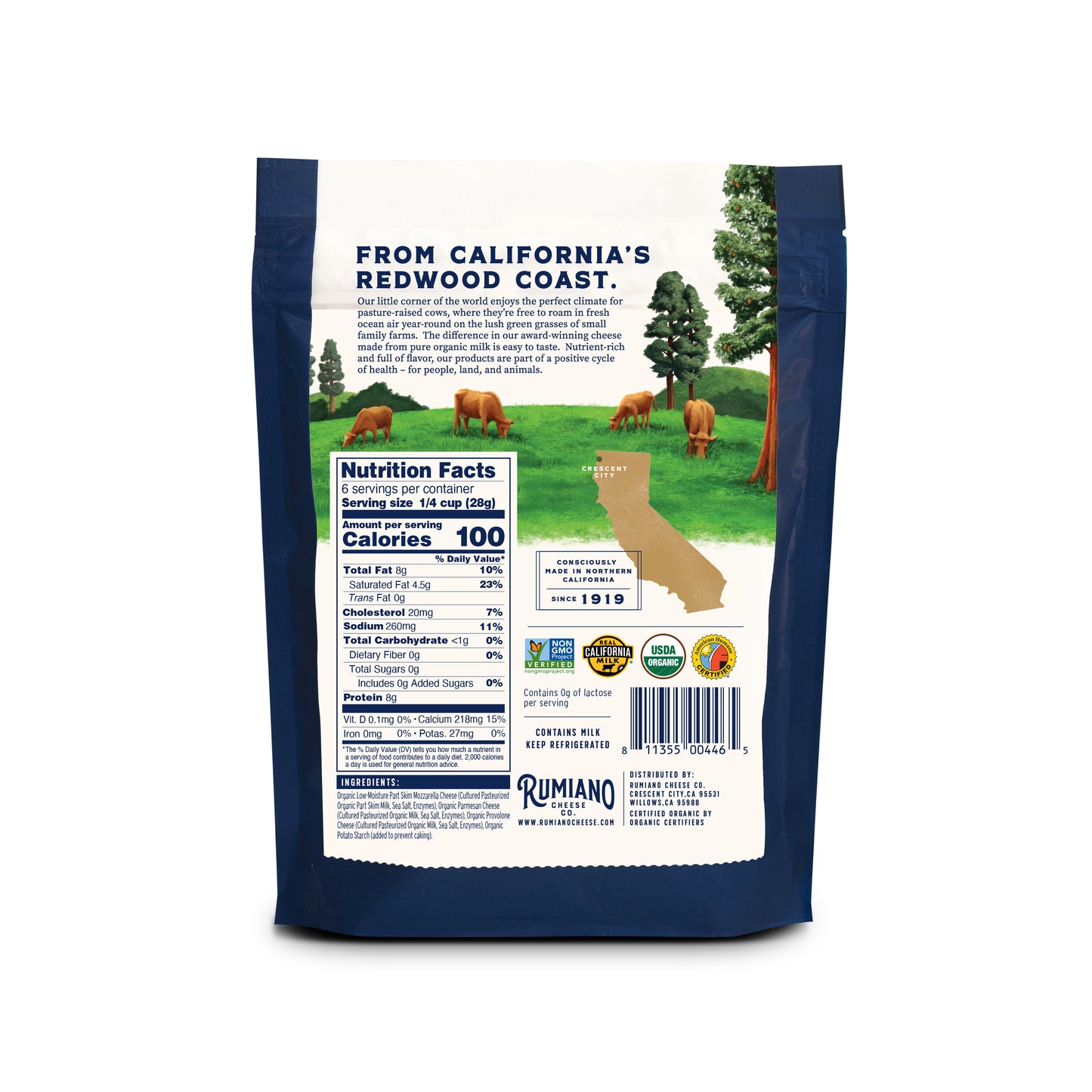 Shredded Italian Blend, Organic
