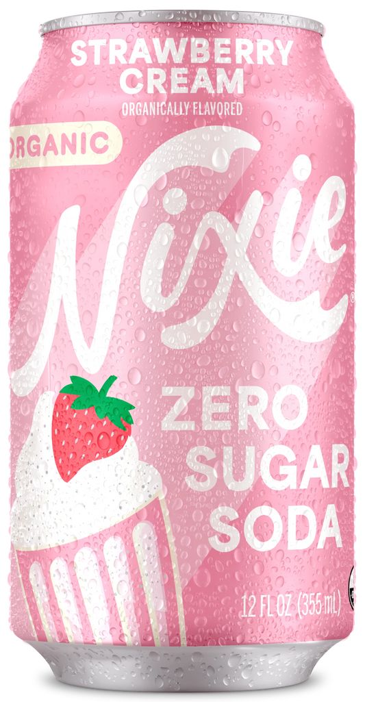 Zero Sugar Soda, Strawberry Cream, Organic