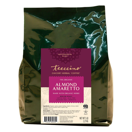 Almond Amaretto, Chicory, Herbal Coffee, Organic