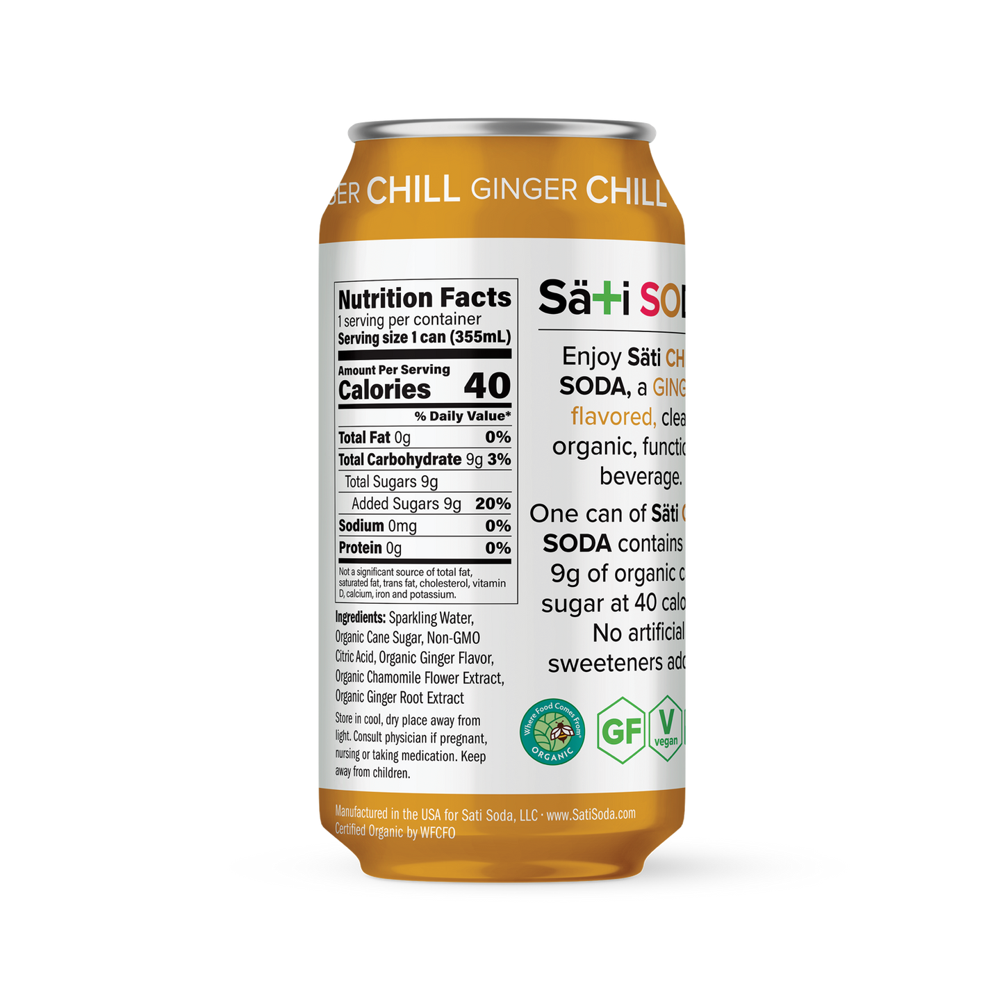 Chill, Ginger Soda, Organic