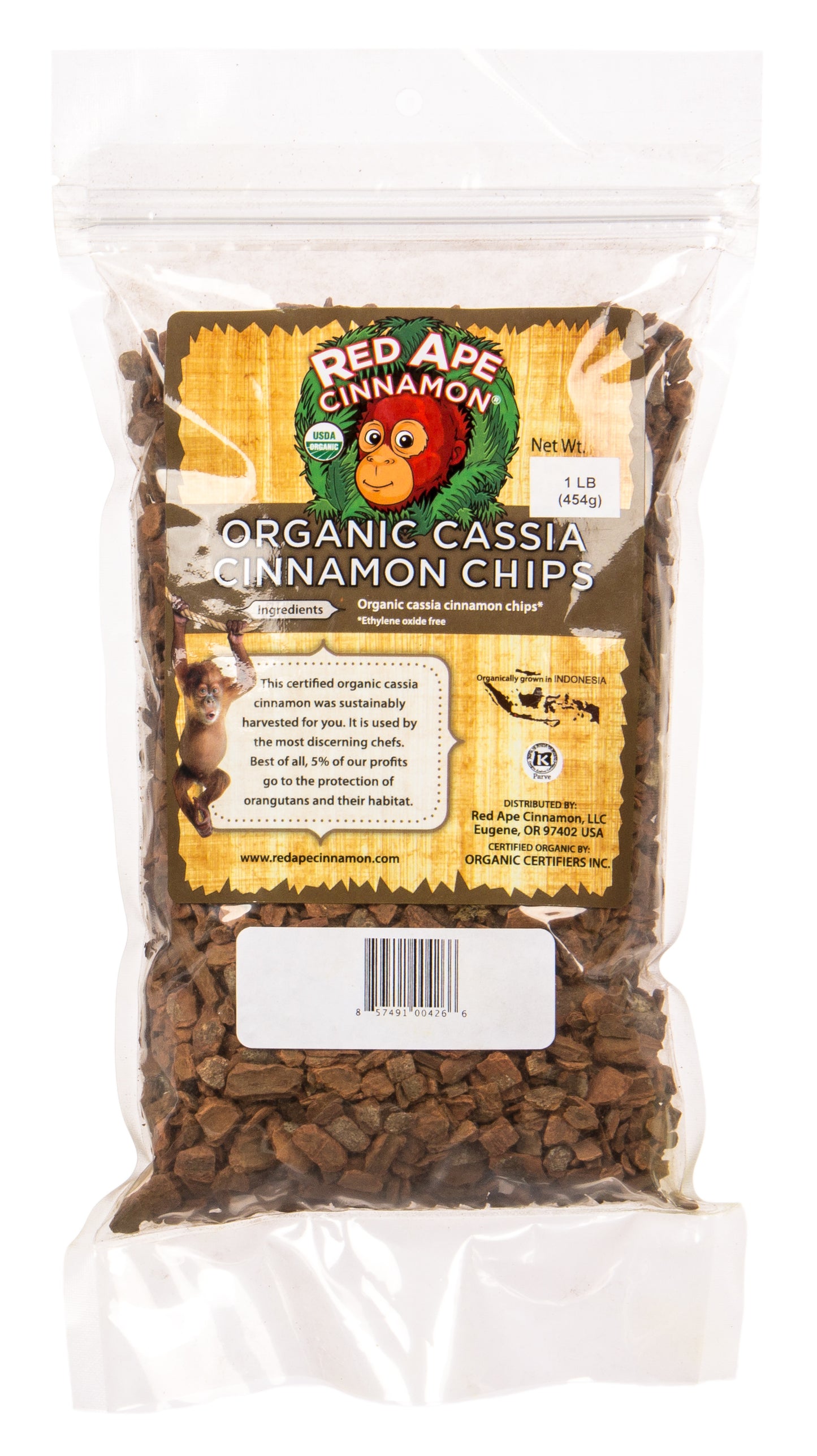 Cinnamon Chips, Cassia, Organic