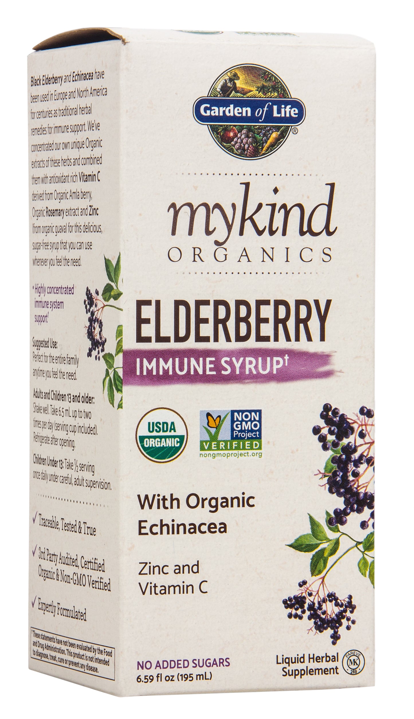 Mykind Elderberry Immune Syrup, Organic