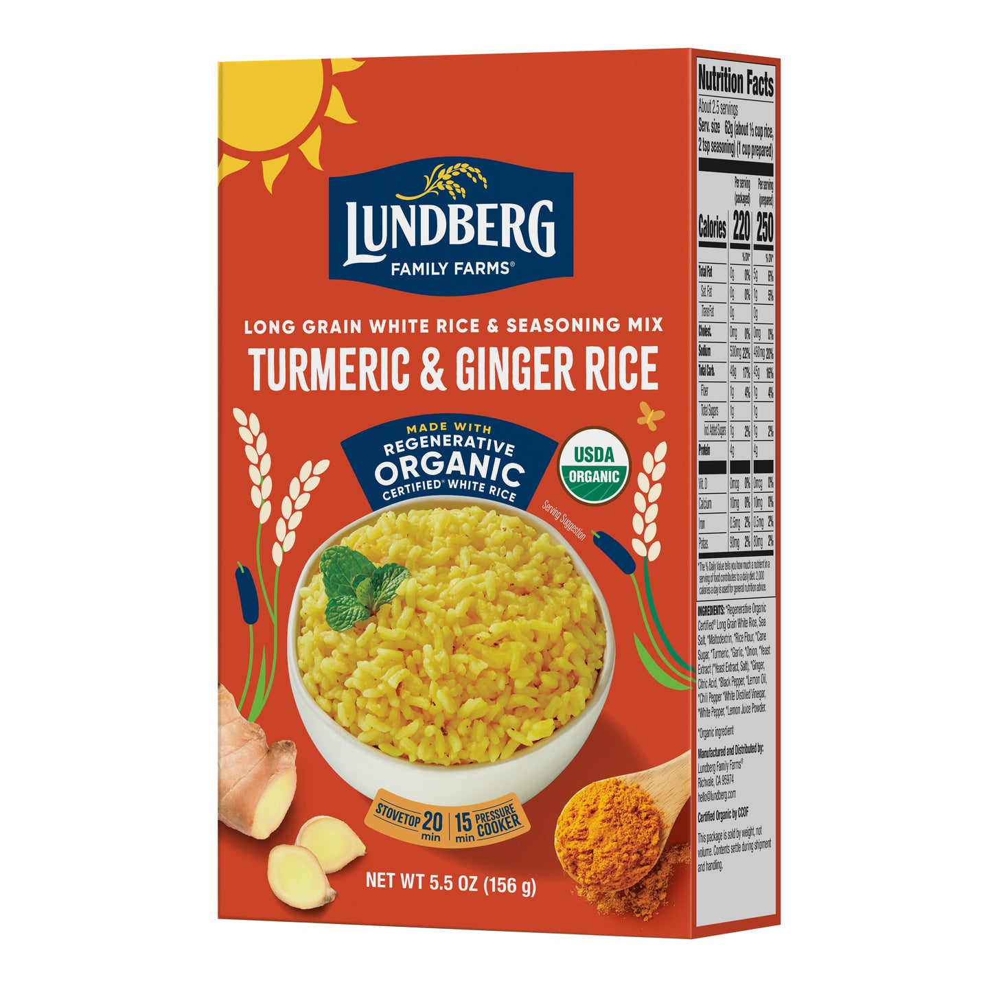 Rice & Seasoning Mix, Turmeric & Ginger, Organic