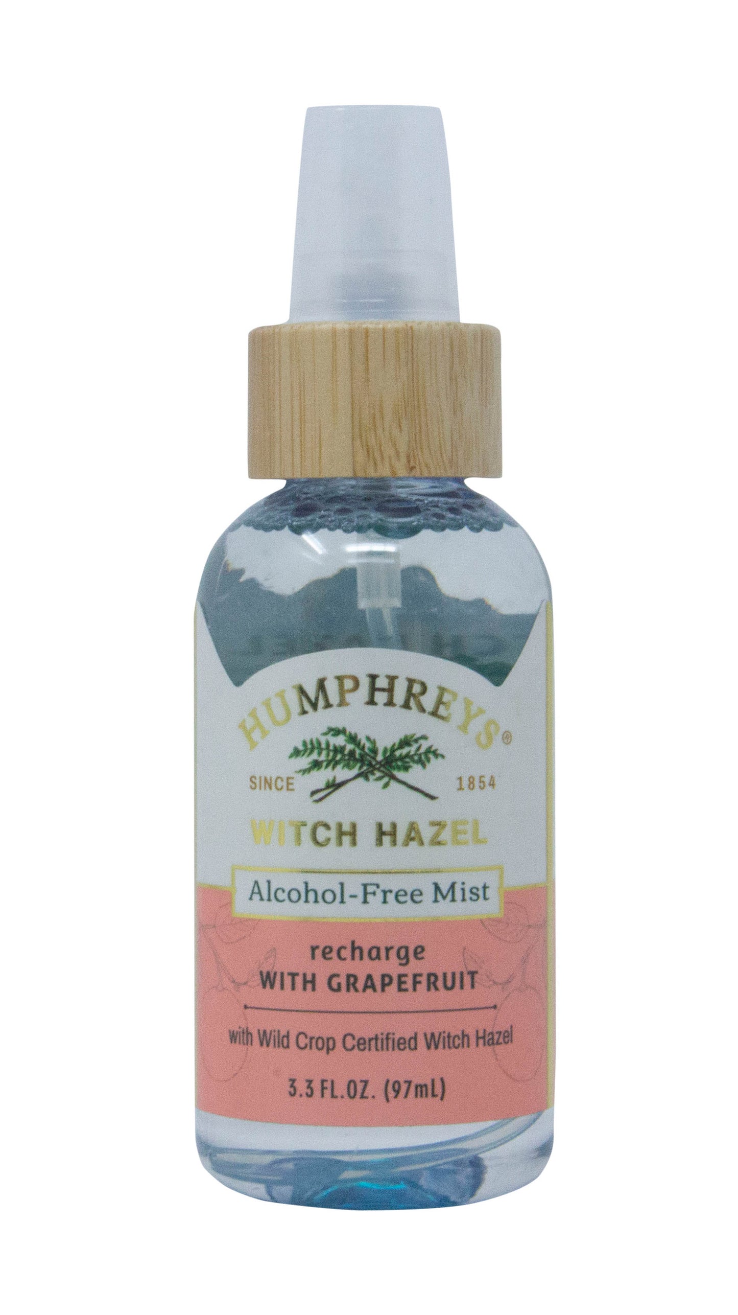 Facial Mist Witch Hazel Recharge with Grapefruit, Alcohol Free
