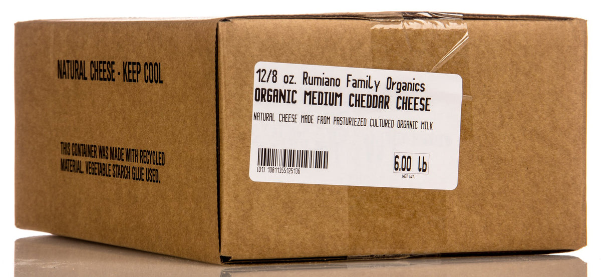 Medium Cheddar Cheese, Organic