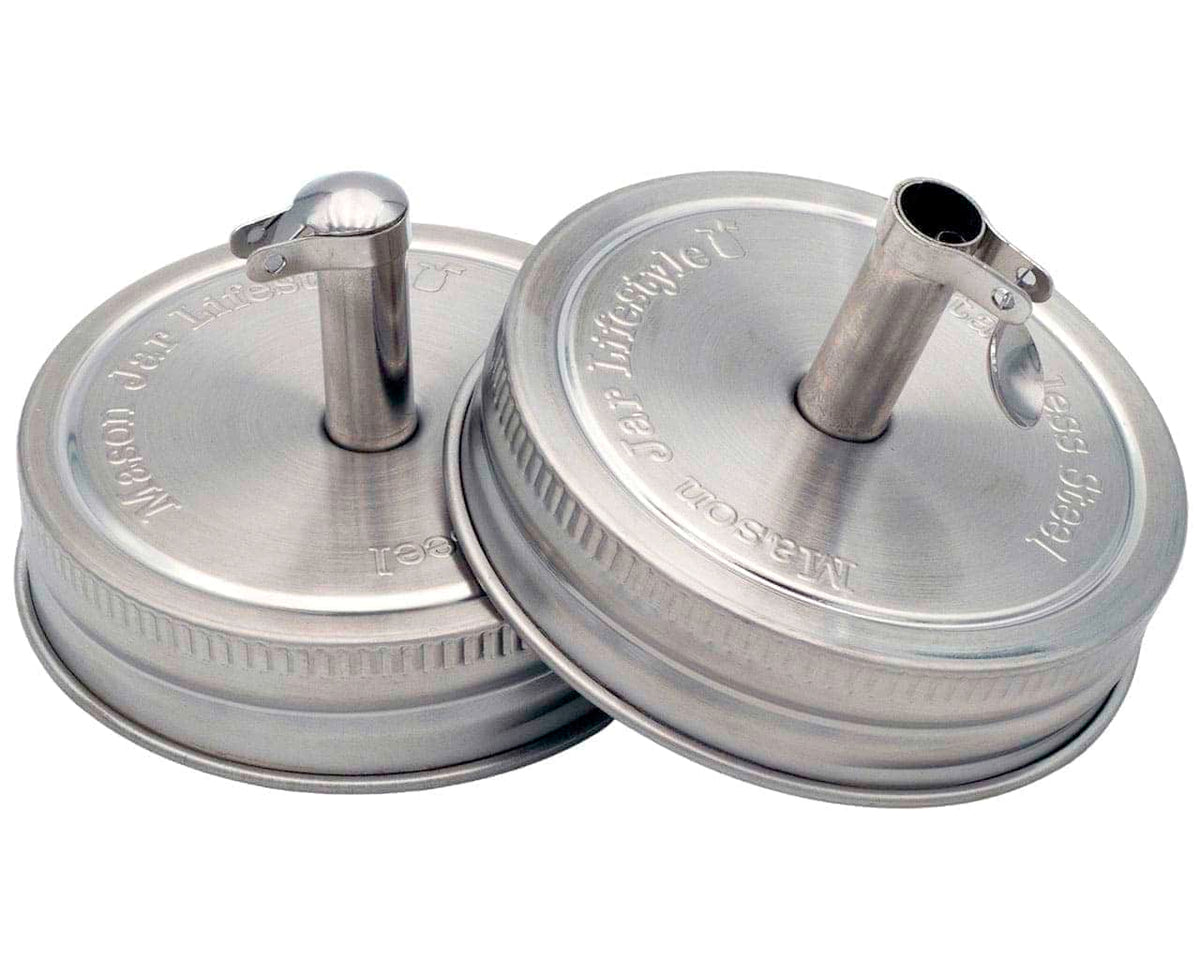 Stainless Steel Oil Cruet Lids, Regular Mouth