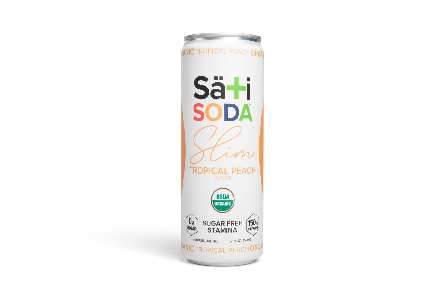 Slim Stamina Soda, Tropical Peach, Organic