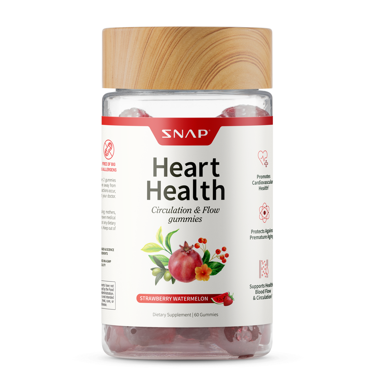 @Heart Health Gummies, Strawberry & Watermelon