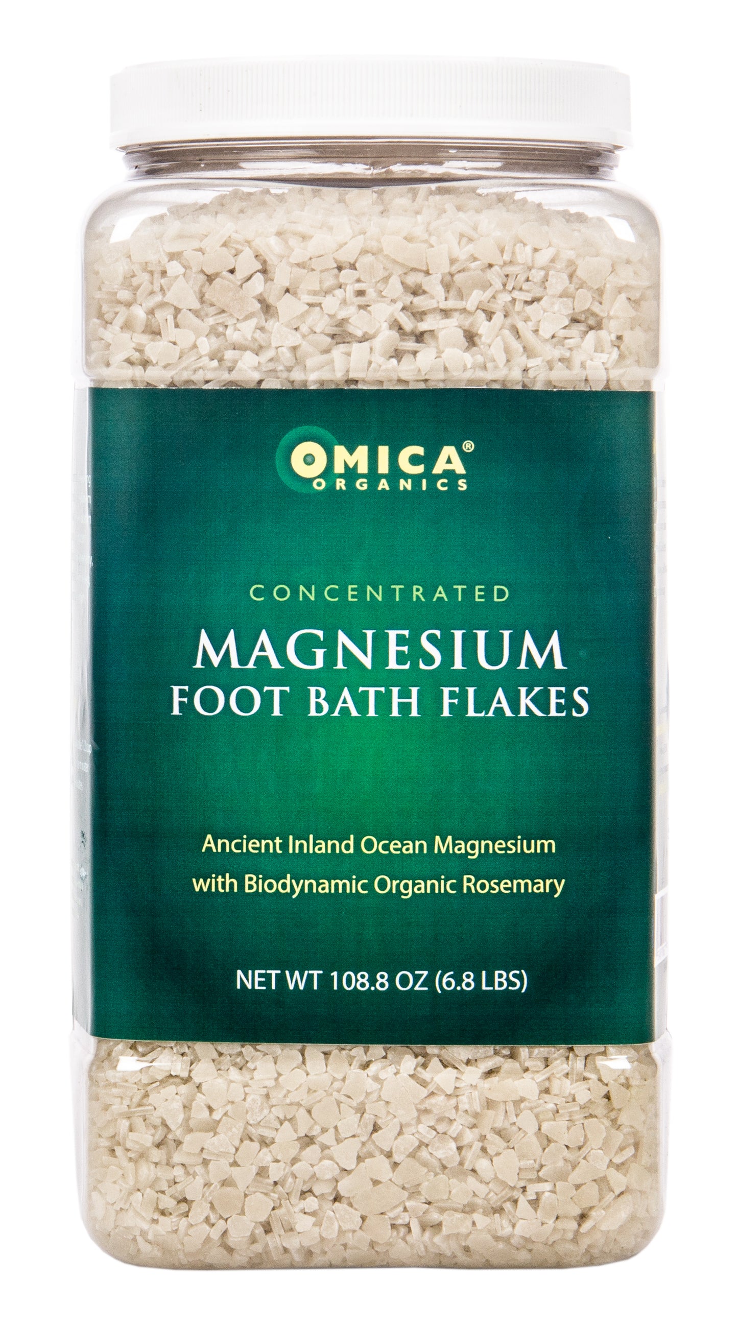 Magnesium Foot Bath Flakes w Biodynamic Organic Rosemary