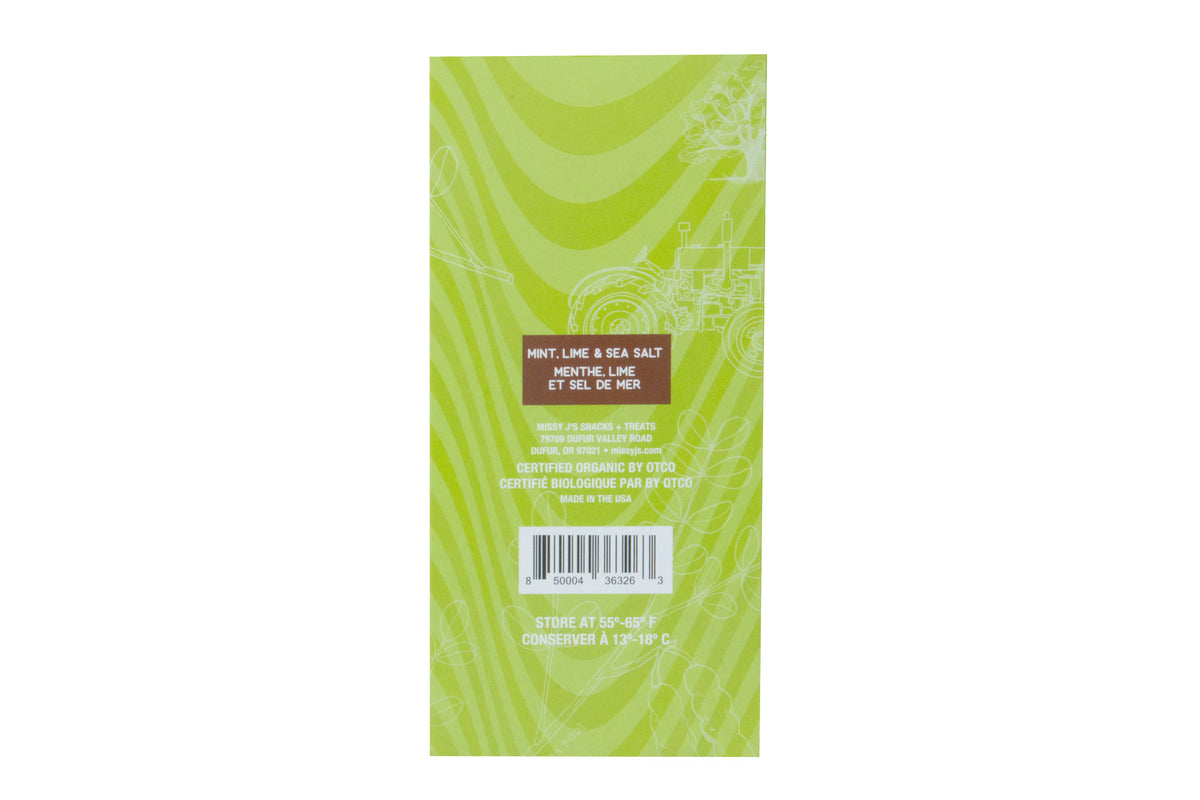 Carob Candy Bar, Mint Lime Sea Salt, Organic
