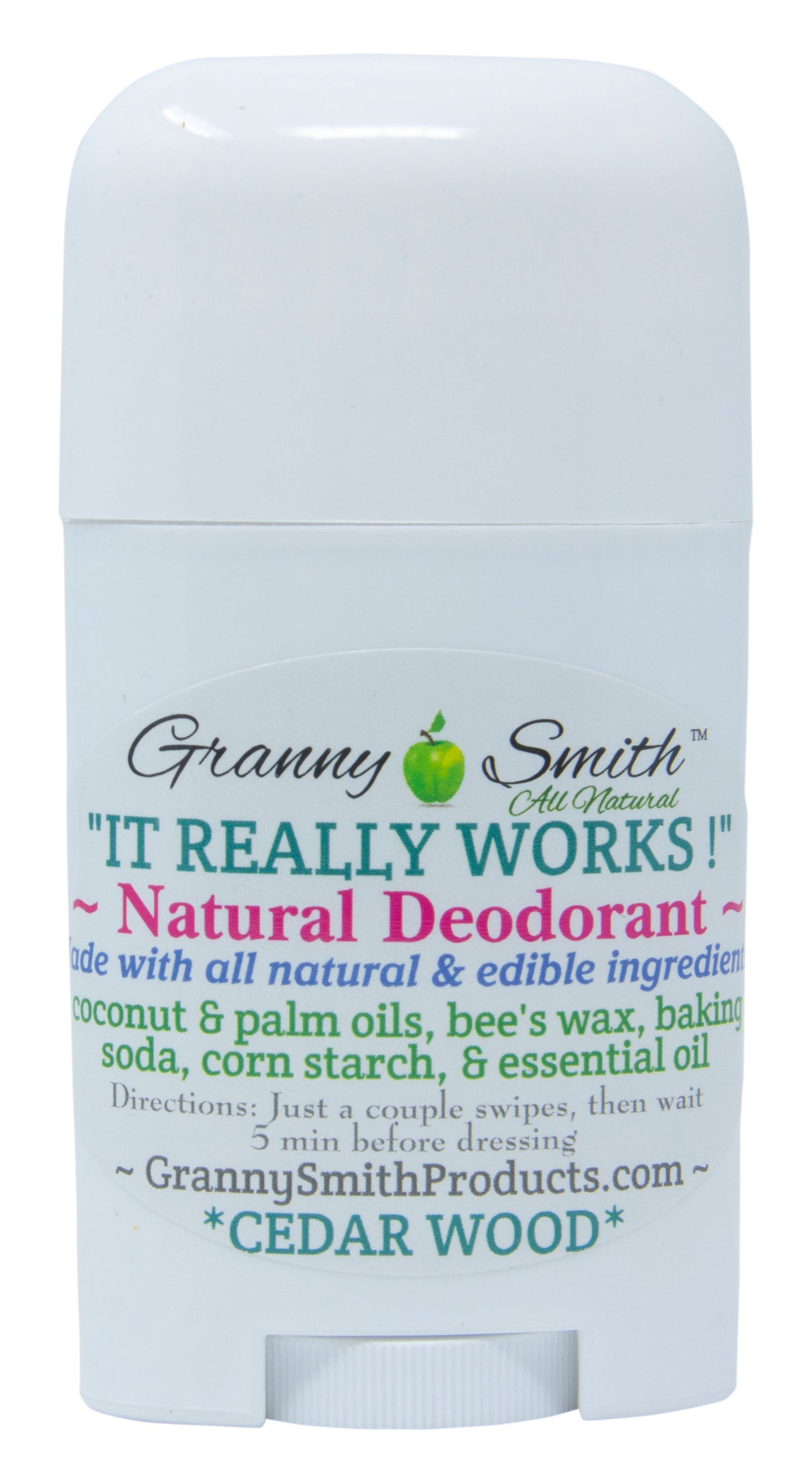 Deodorant Stick, Cedar Wood & Fir, All Natural