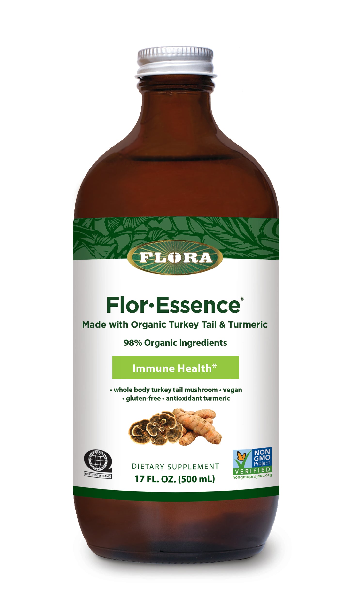 Flor-Essence,Turkey Tail & Turmeric, Organic