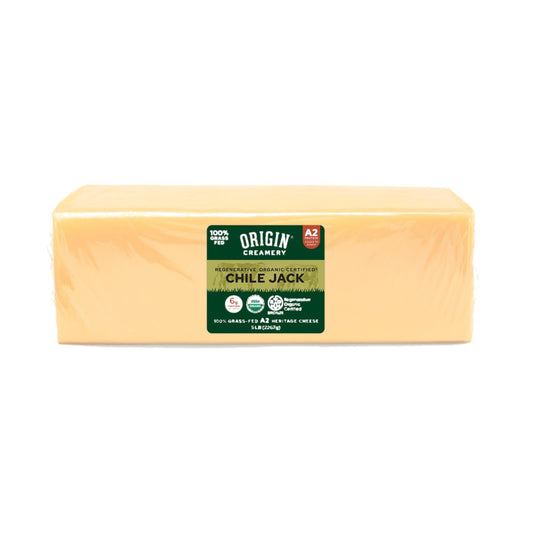 A2 Chile Jack Cheese block, Organic