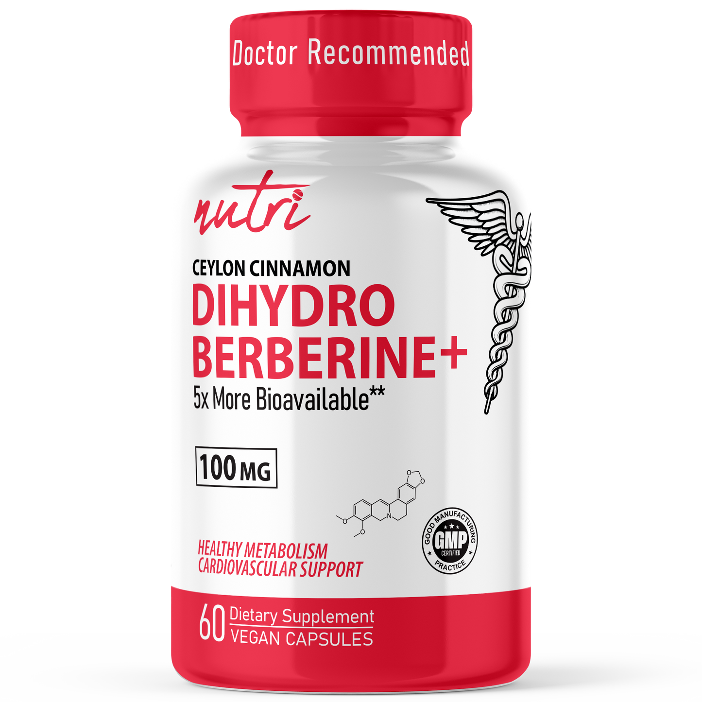 Dihydroberberine+ With Ceylon Cinnamon, 100mg