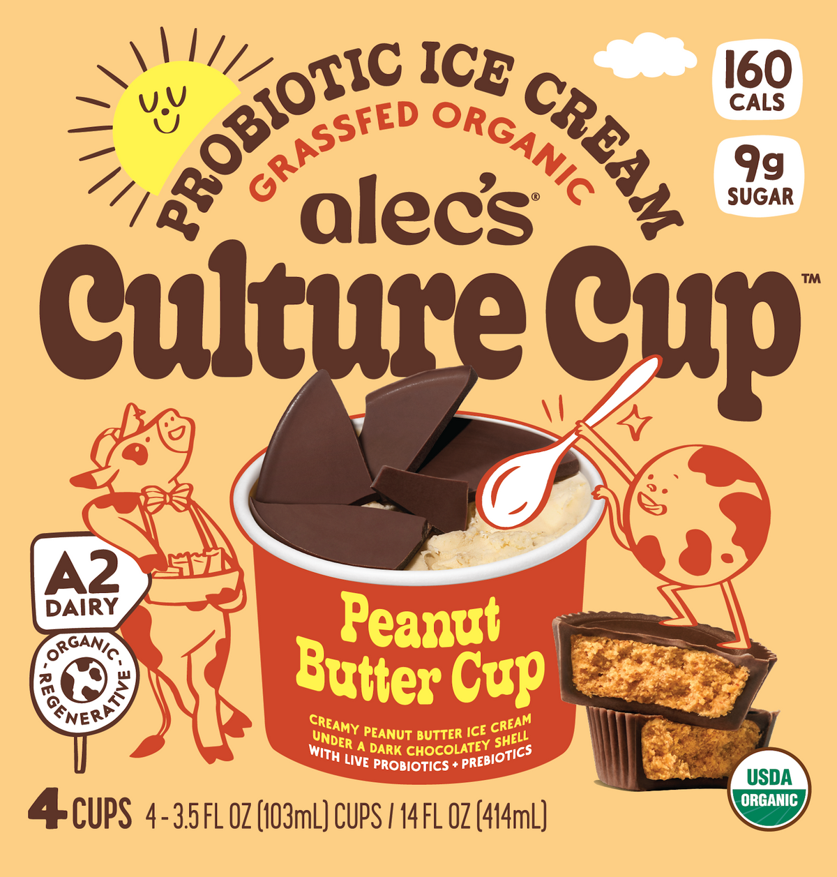 Ice Cream Cup, Peanut Butter Cup, A2, Frozen