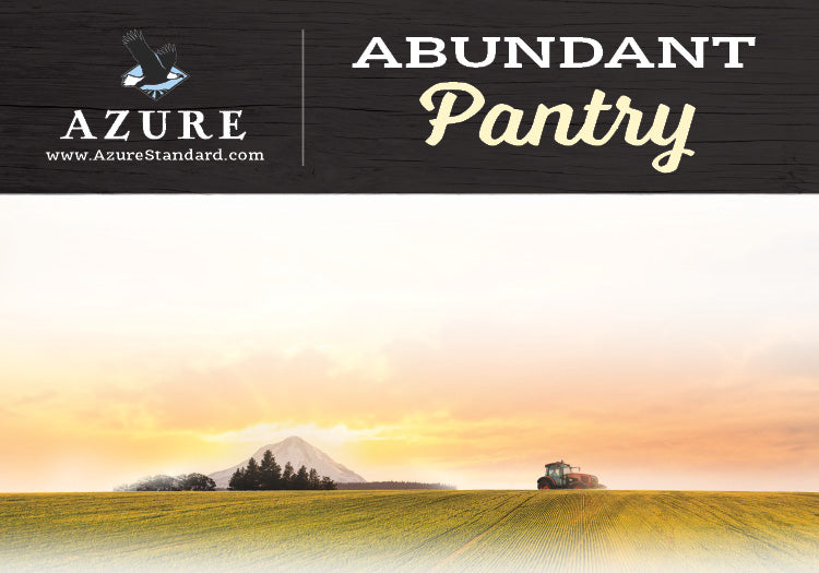 Azure Abundant Pantry Label, Large - Black (3.5x5)