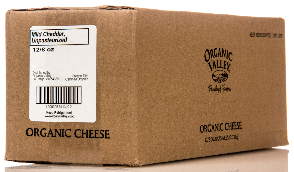 Cheddar Cheese, Raw, Mild, Organic