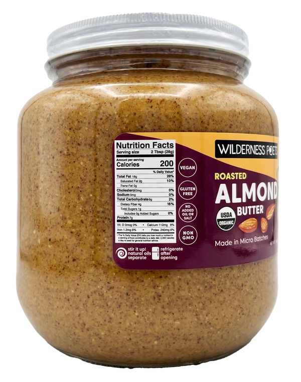 Almond Butter, Roasted, Organic