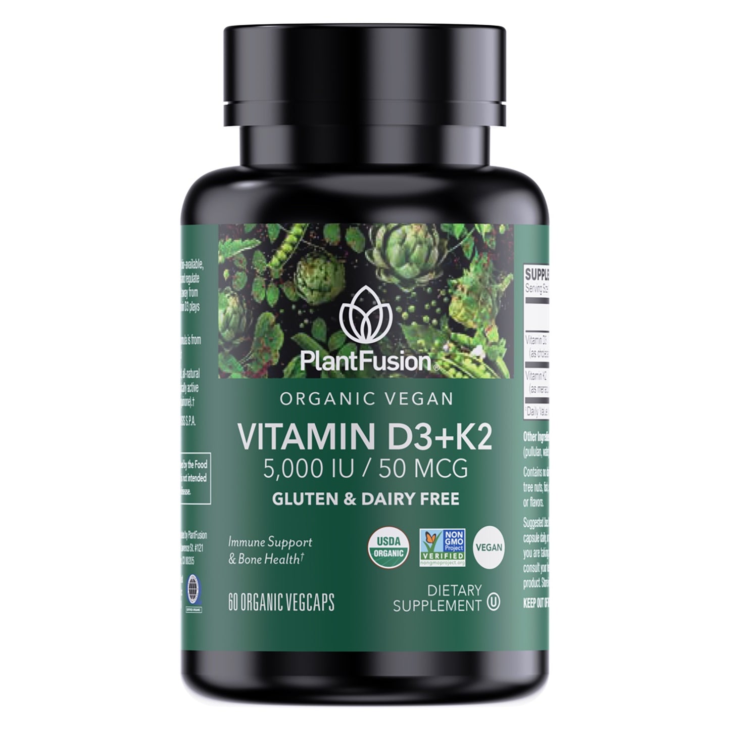 Vitamin D3+K2 5,000 IU/50 MCG, Organic