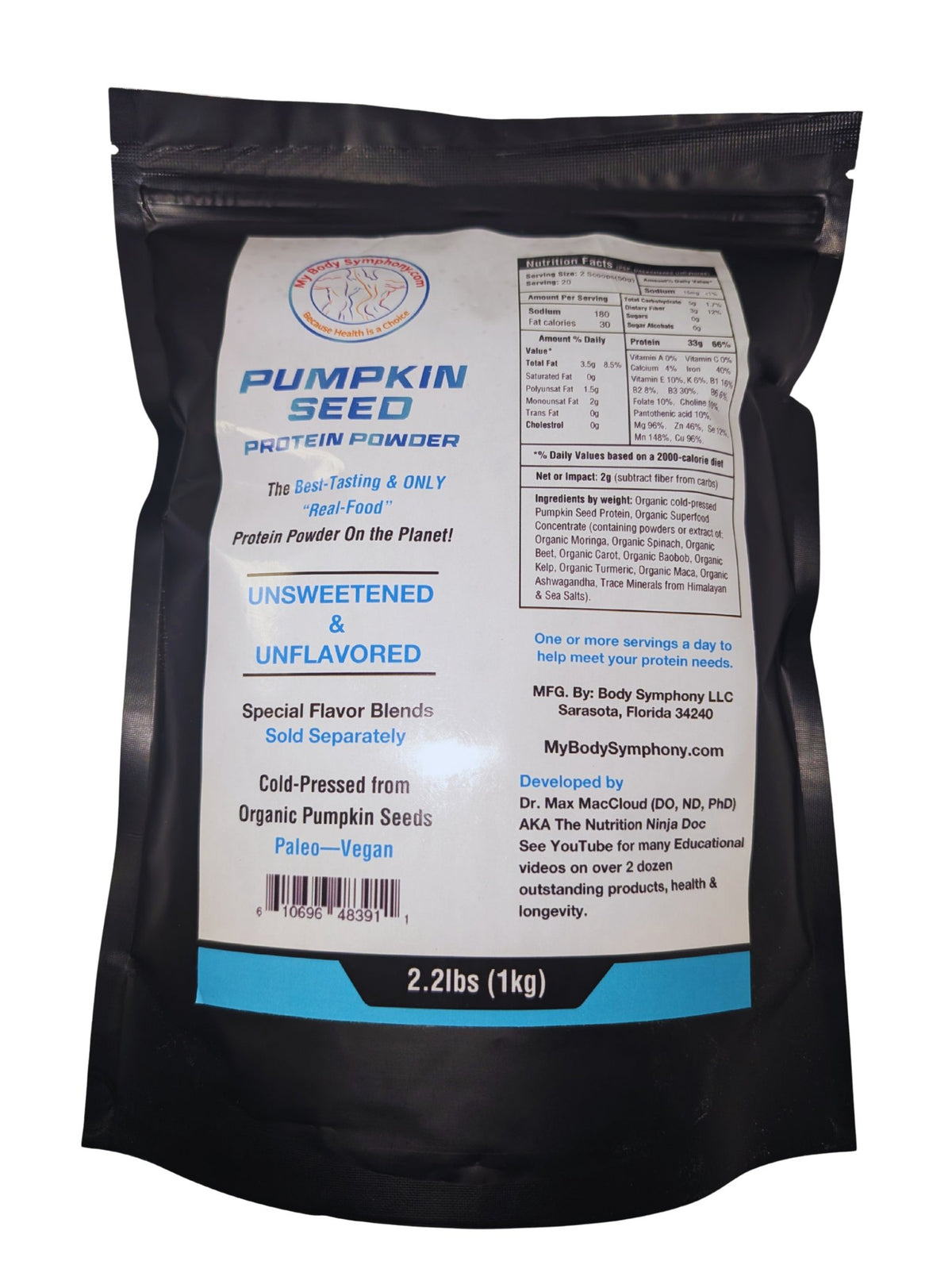 Pumpkin Seed Protein, Usweetened