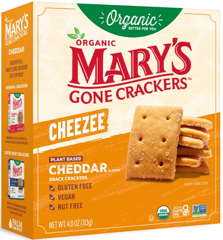 Crackers, Cheddar, Plant-Based, Organic