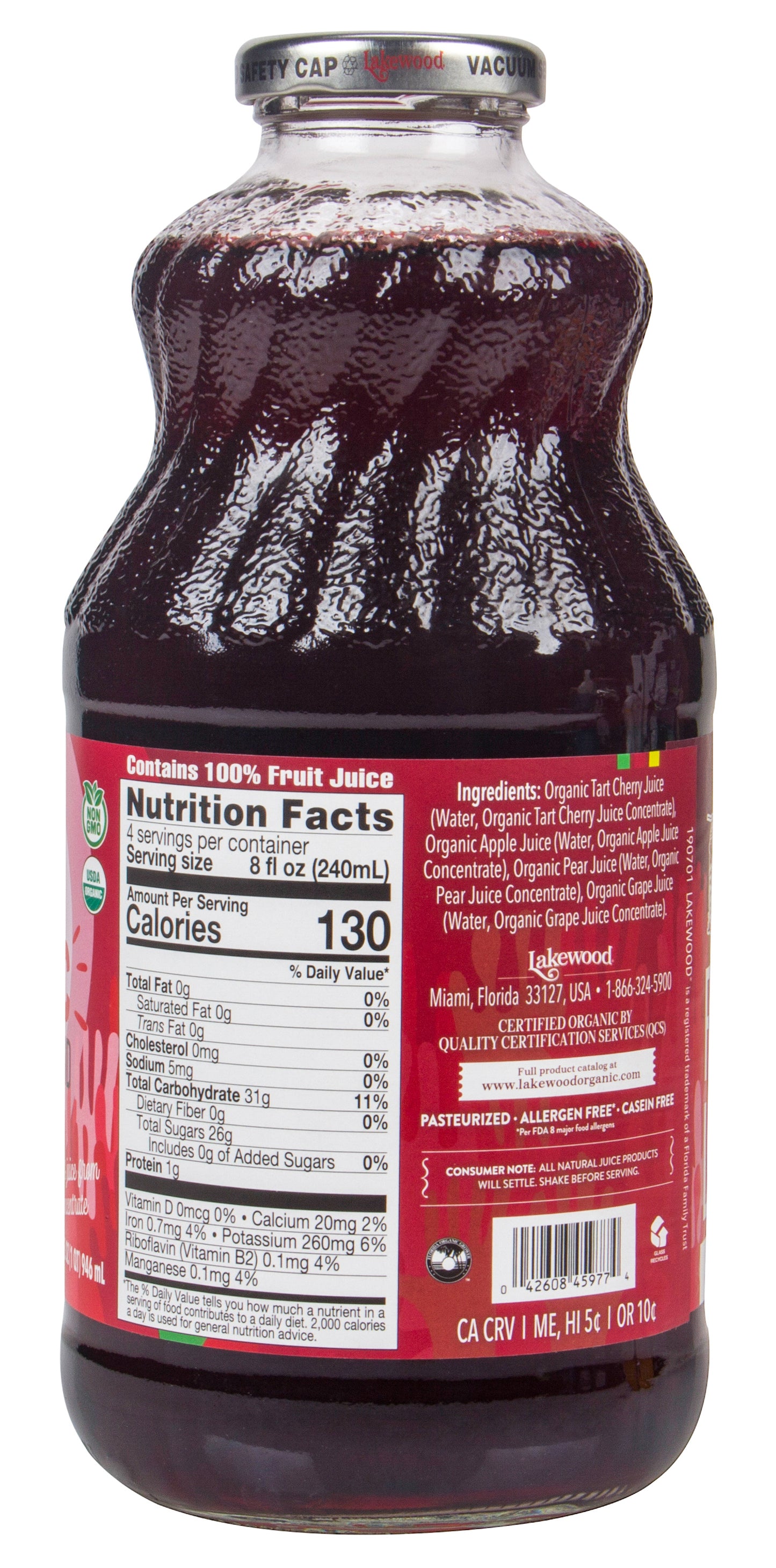 Tart Cherry Juice Blend, Organic